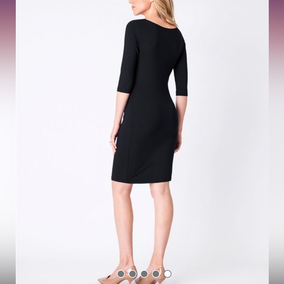 Seraphine Maternity Dress in Black - Picture 5 of 9